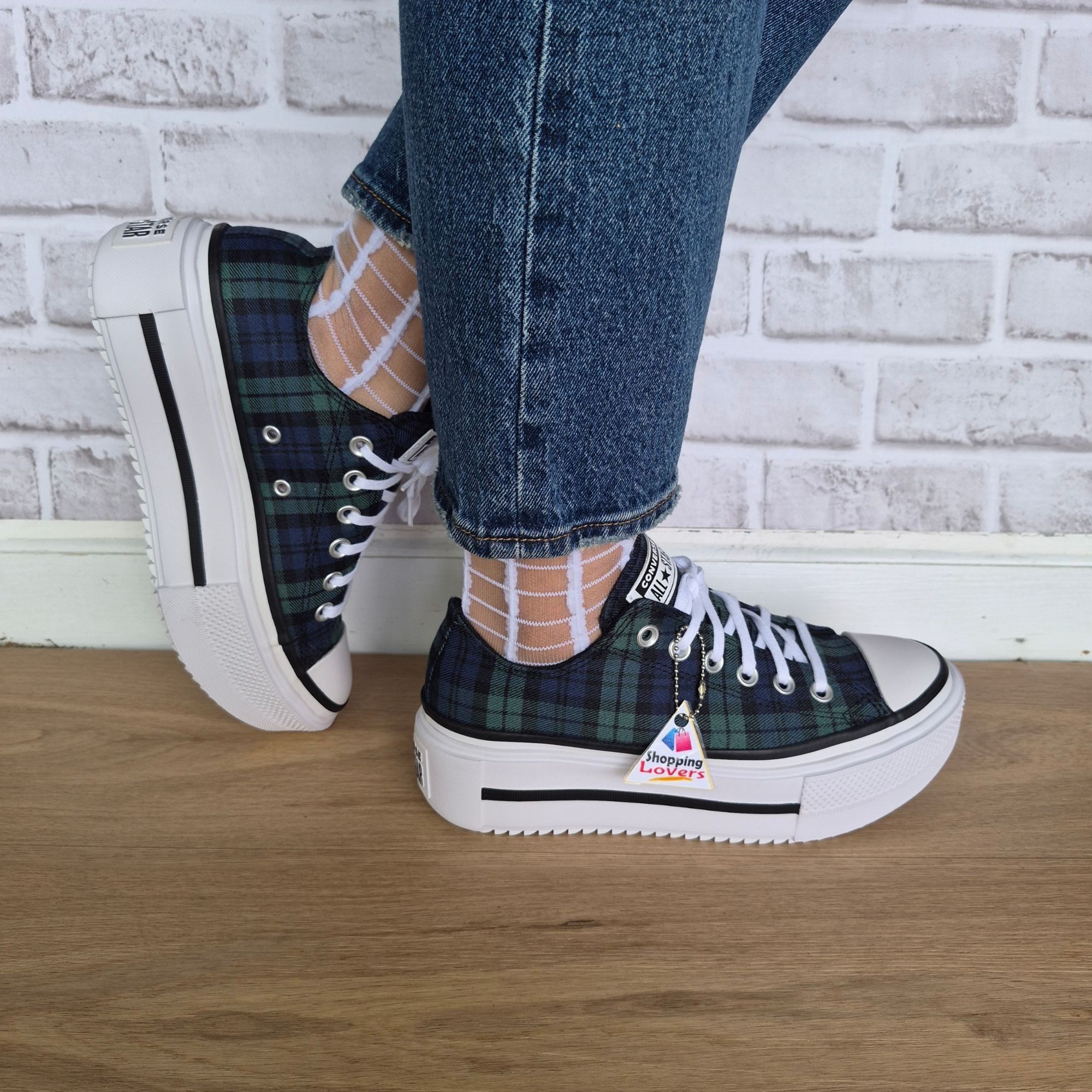 Converse ⭐Converse Lift Double Stack Platform Plaid 9.5 Women Shoes S Size US 9.5 / IT 39.5 - 3 Thumbnail