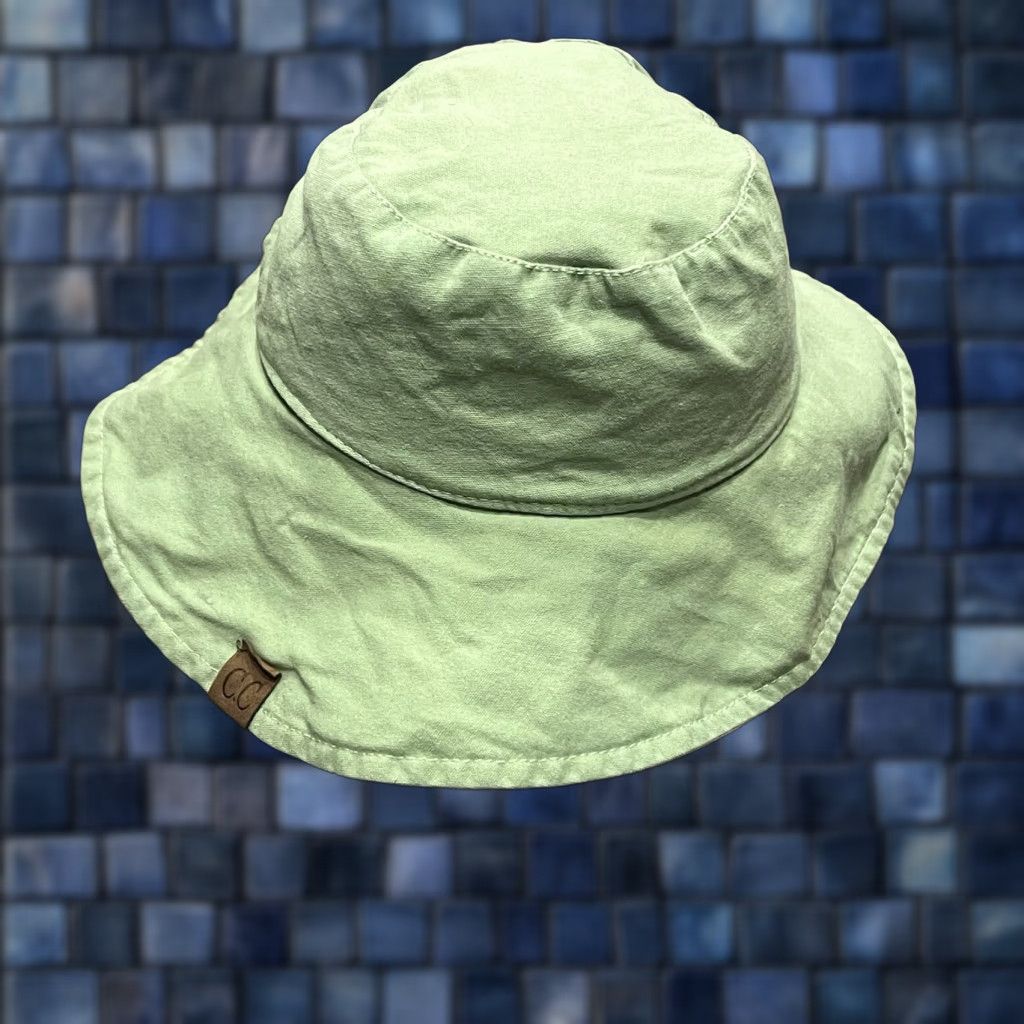 Vtg Betmar Peach Corduroy Wide Brim Sun Hat‎ Flower Accent  display picture 2