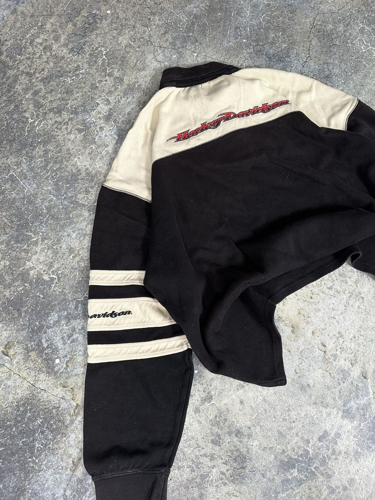 Harley Davidson × Vintage Vintage Harley Davidson Sweatshirt Polo Size US XL / EU 56 / 4 - 5 Thumbnail