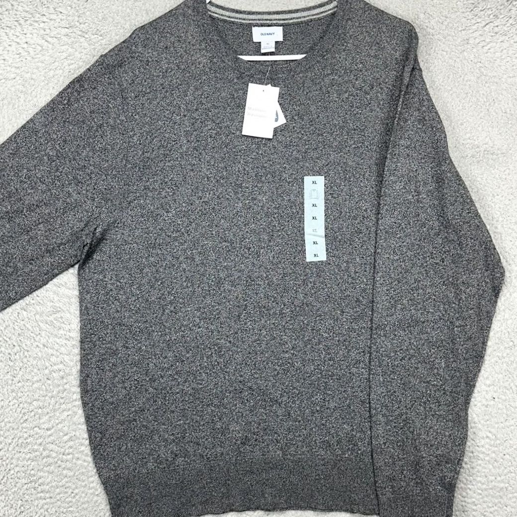Old Navy OLD NAVY Sweater Mens XL Gray Knit Lightweight Crewneck Long Sleeve Casual Size US XL / EU 56 / 4 - 2 Thumbnail