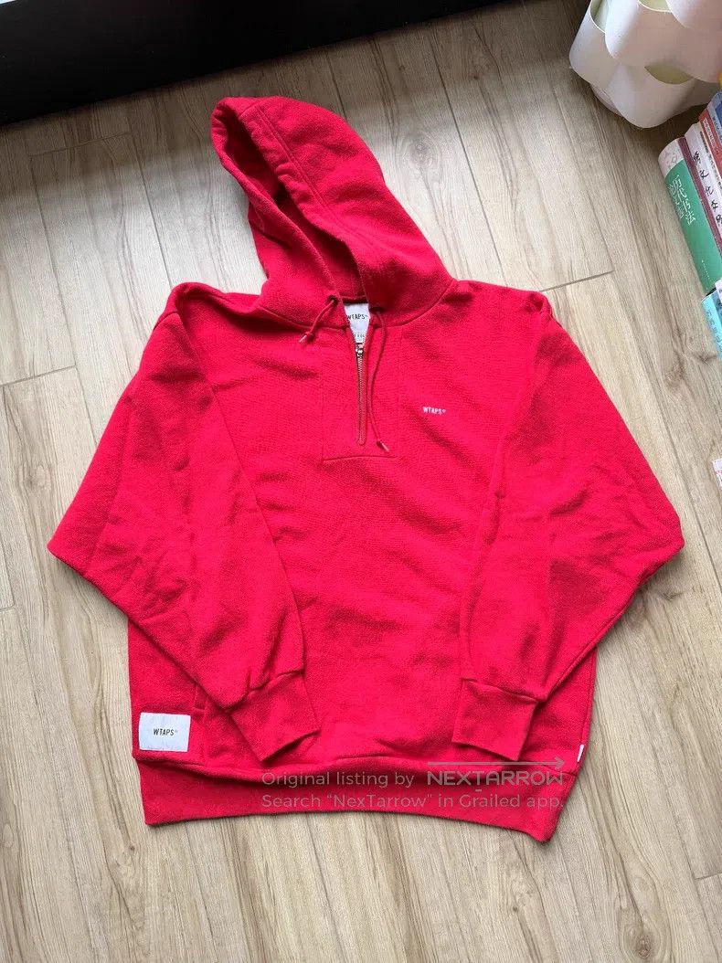 Wtaps Wtaps Hooded Half-Zip Sweatshirt Size US XL / EU 56 / 4 - 1 Thumbnail