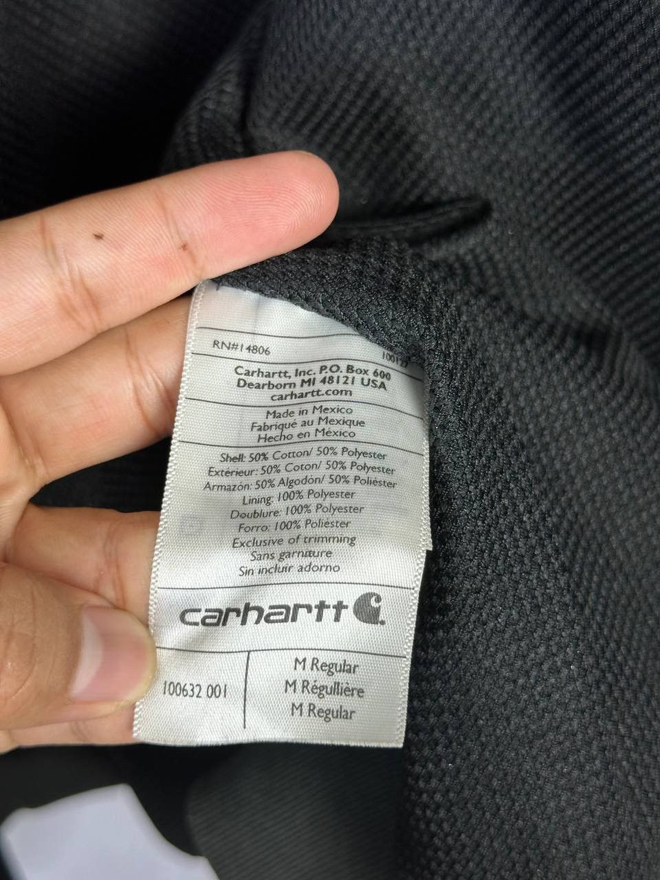 Carhartt × Vintage Sun Faded Carhartt RD Thermal Line Hoodie (Pit 24.5) Size US M / EU 48-50 / 2 - 13 Thumbnail