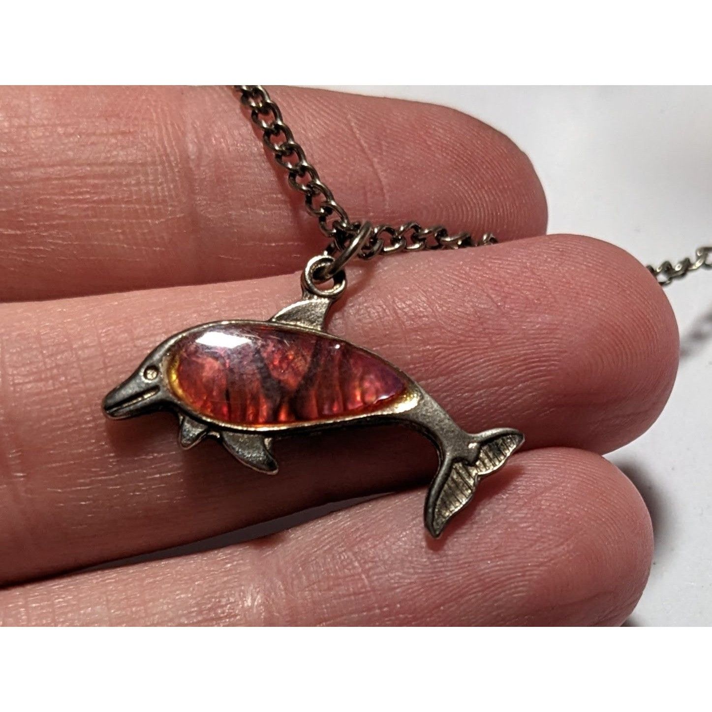 Other Pink Shell Dolphin Necklace Size ONE SIZE - 10 Thumbnail