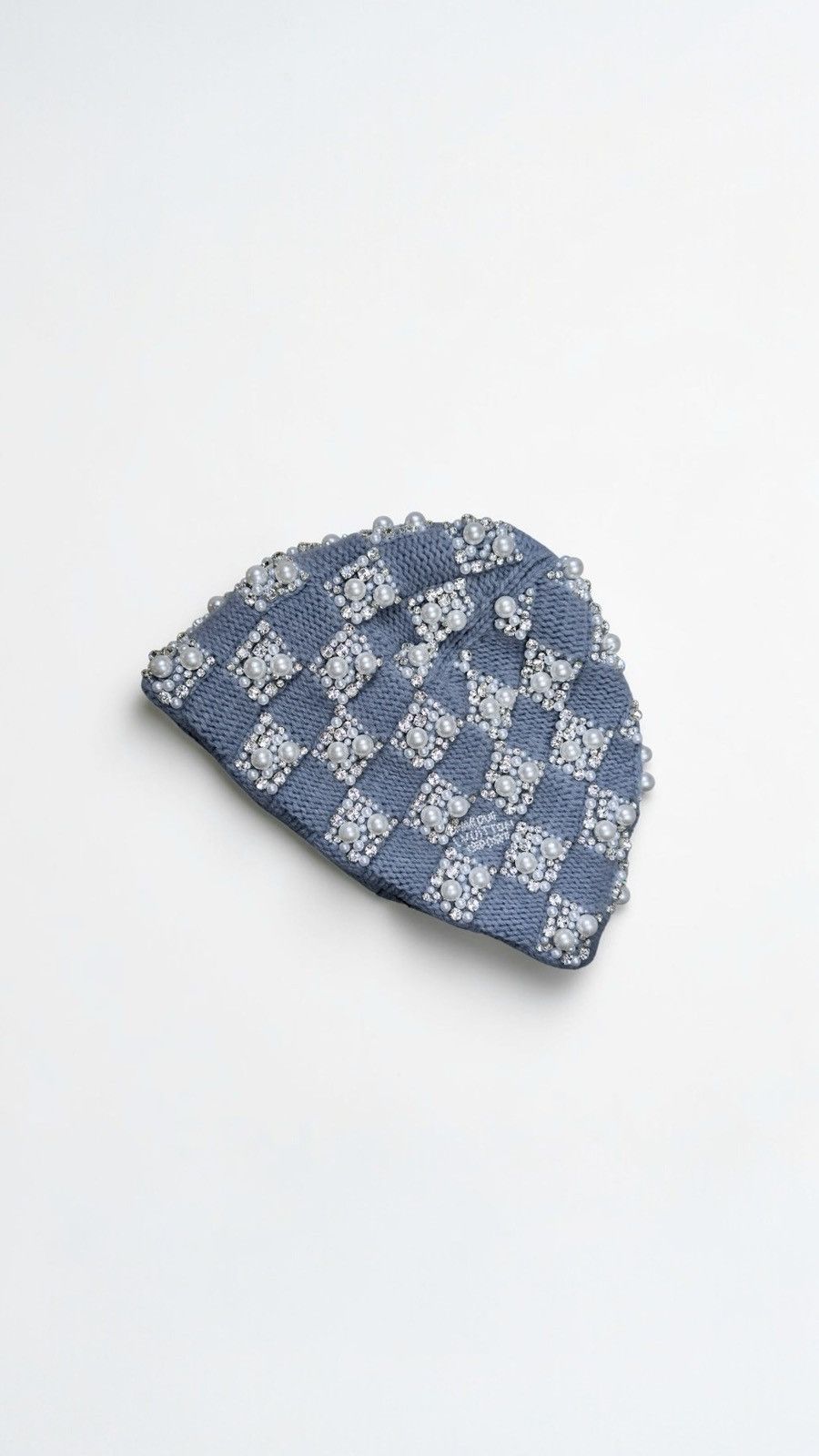 Louis Vuitton Louis Vuitton Damier Crystal and Pearl Beanie Size ONE SIZE - 4 Thumbnail