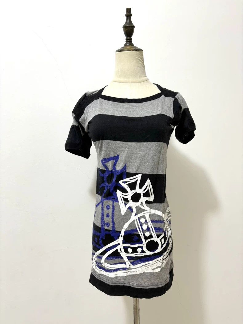 Vivienne Westwood Vivienne Westwood size1 Striped Saturn short-sleeved T-shir Size M / US 6-8 / IT 42-44 - 1 Thumbnail