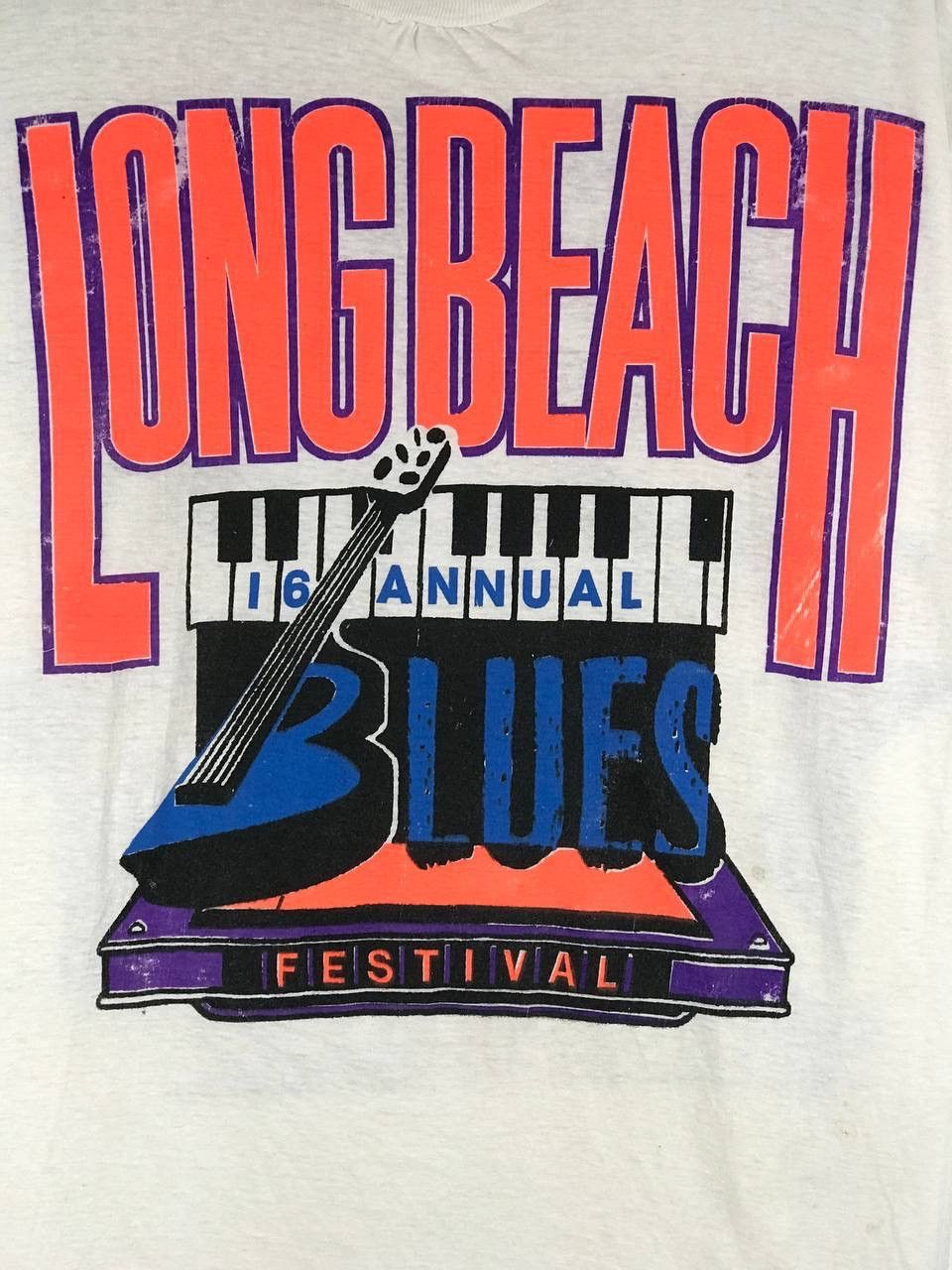 Band Tees × Vintage vintage Long beach blues festival Size US XL / EU 56 / 4 - 2 Thumbnail