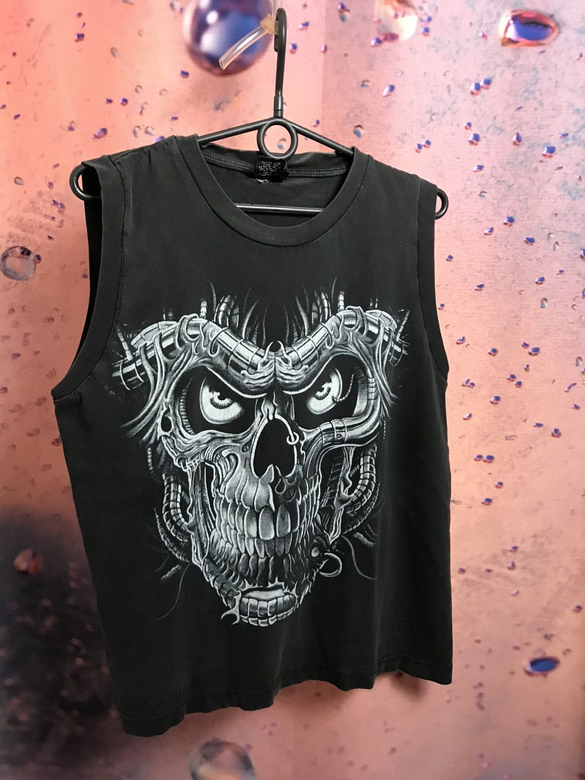 Band Tees × Vintage Vintage Skull Skeleton logo band tee Size US M / EU 48-50 / 2 - 1 Thumbnail
