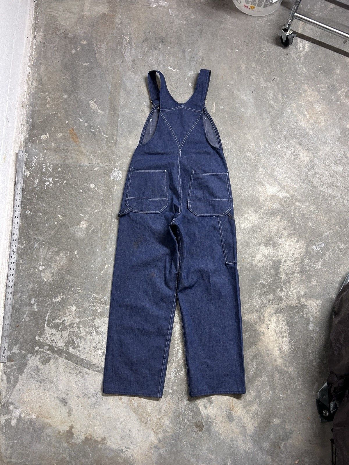 Sears Vintage 70s Sears Union Made Denim Overalls Bibs 32x29 Size US 32 / EU 48 - 3 Thumbnail