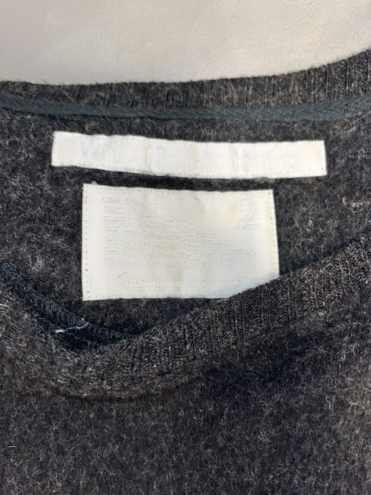 White Mountaineering Contrasting Materials Knit Sweater Size US S / EU 44-46 / 1 - 5 Thumbnail