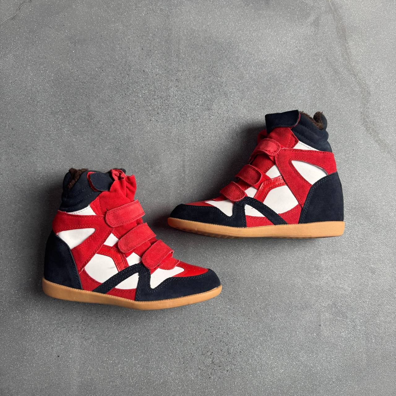 Japanese Brand × Vintage Amazing Vintage Hi Top Wedge Sneakers Size US 10 / IT 40 - 2 Thumbnail