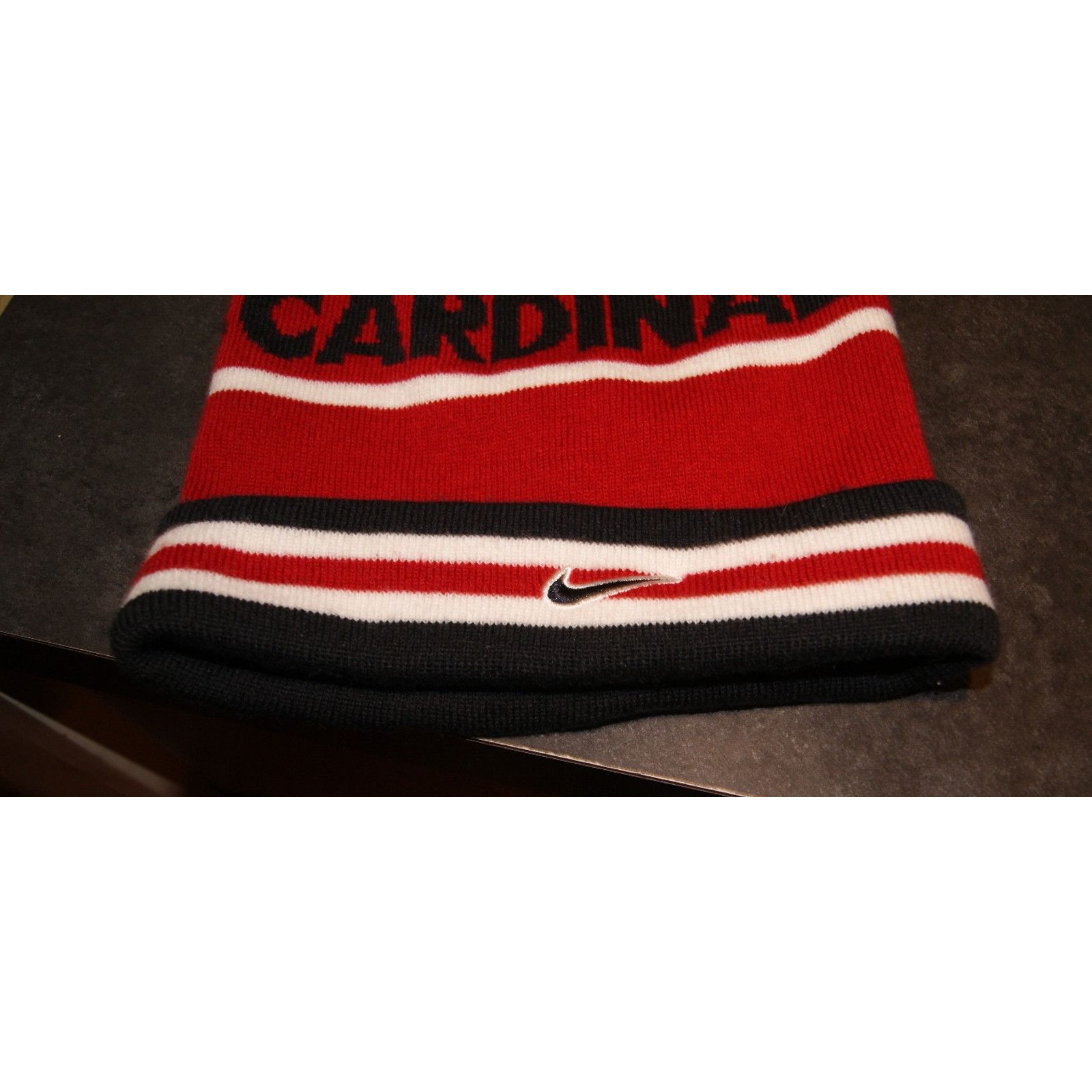 Nike St Louis Cardinals NIKE Winter Ski Cap Beanie Cuff Pom Y2K Size ONE SIZE - 4 Thumbnail