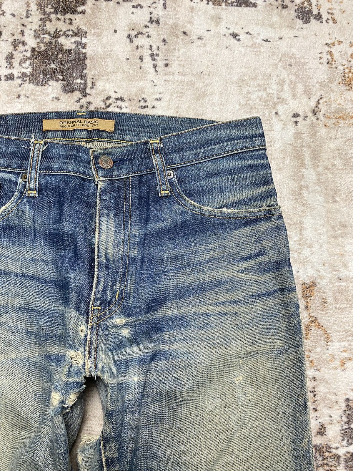 If Six Was Nine Rusty Low BootCut Jeans Size US 31 - 8 Thumbnail