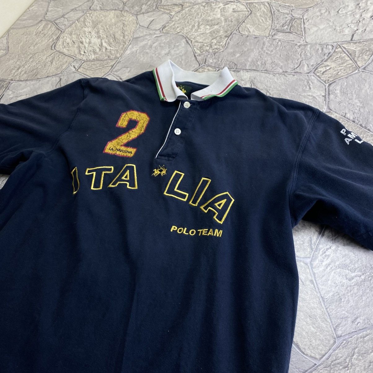 La Martina Vintage La Martina Italia Polo Team Polo T Shirt Rugby Size US XL / EU 56 / 4 - 2 Thumbnail