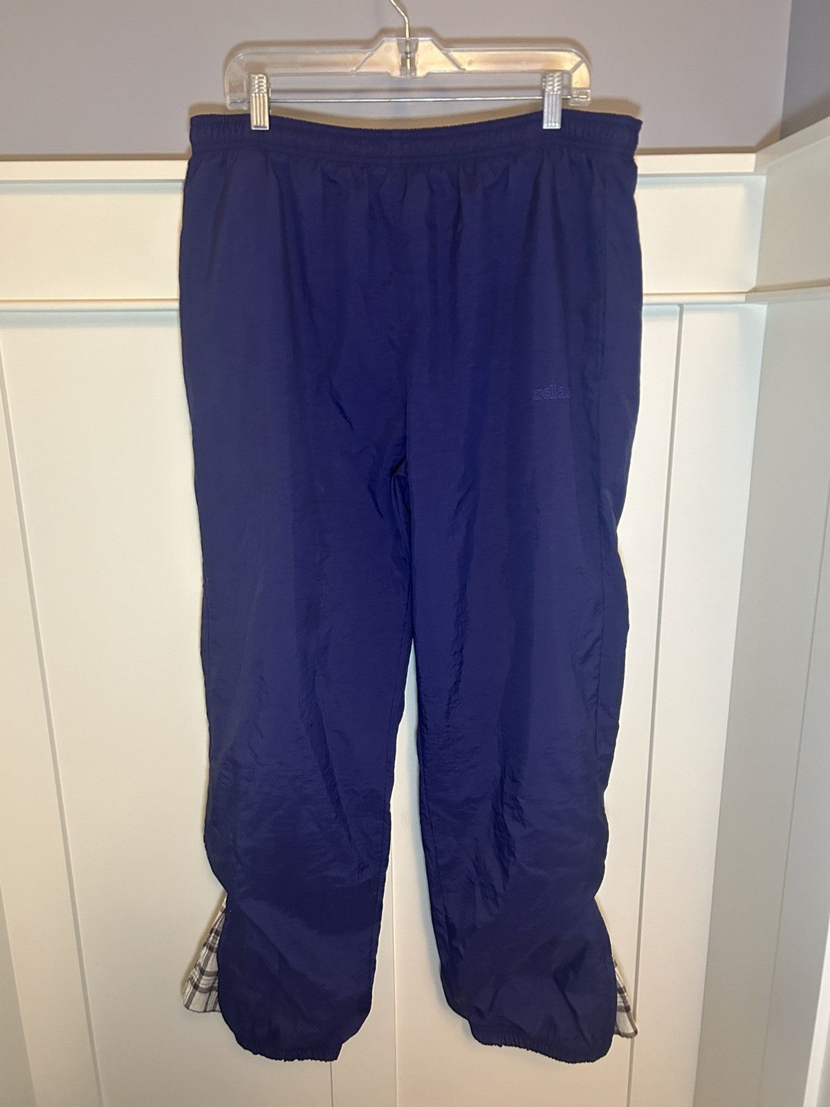 Adidas × Vintage Adidas flannel zipper flared trackpants Size US 36 / EU 52 - 1 Thumbnail