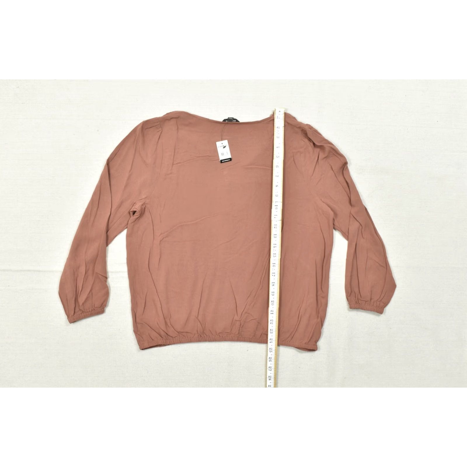 Express NEW EXPRESS Women Large Mauve Pink Lace V-Neck Long Sleeve Blouse NWT Size L / US 10 / IT 46 - 5 Thumbnail