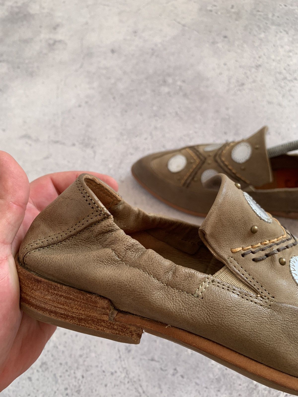 A.S.98 A.S.98 Airstep Soft Leather Slip On Loafers Brown 37sz Size US 7 / IT 37 - 8 Thumbnail