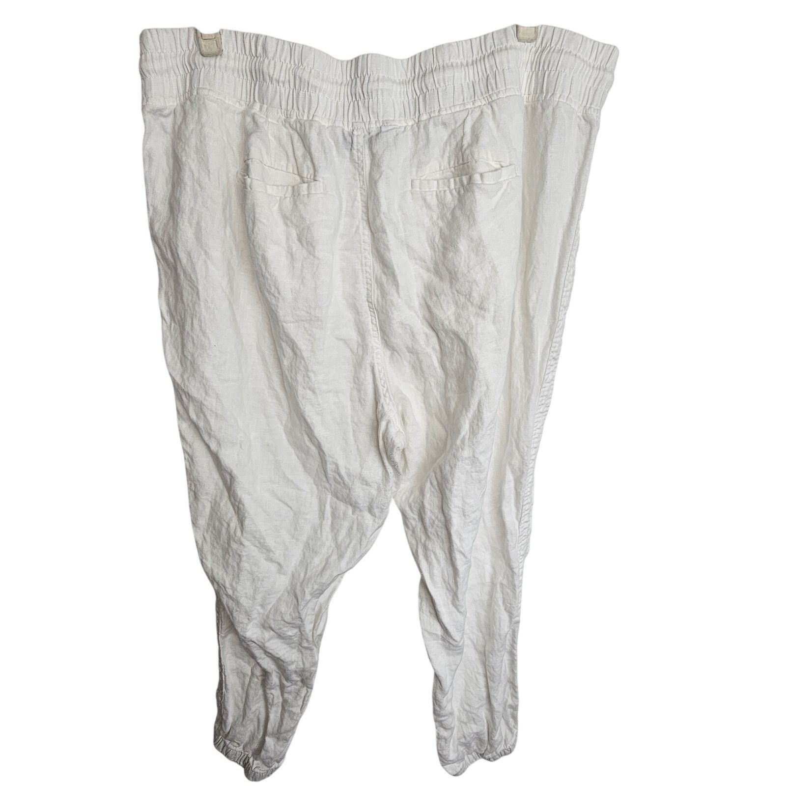 Athleta Athleta Womens Cabo Linen Joggers Size 22 Resortwear Beach Size 22" - 6 Thumbnail