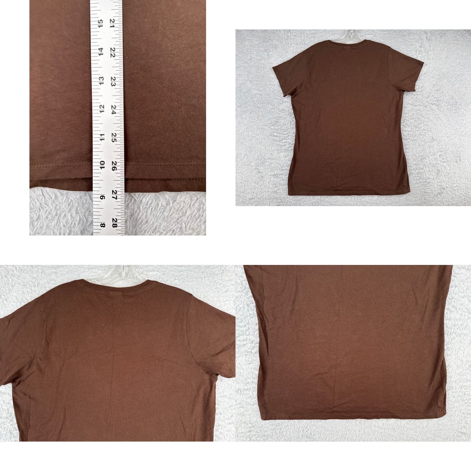 Port & Company Port & Company Shirt Women Large Brown Cotton Crew Neck Sunshine & Whiskey READ Size L / US 10 / IT 46 - 9 Thumbnail