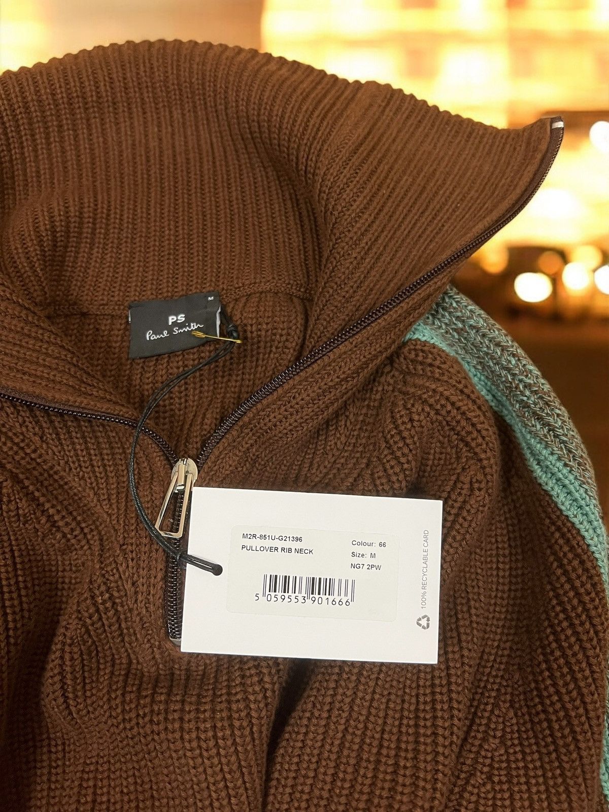 Paul Smith Paul Smith Rib Neck Pullover size M Size US M / EU 48-50 / 2 - 6 Thumbnail