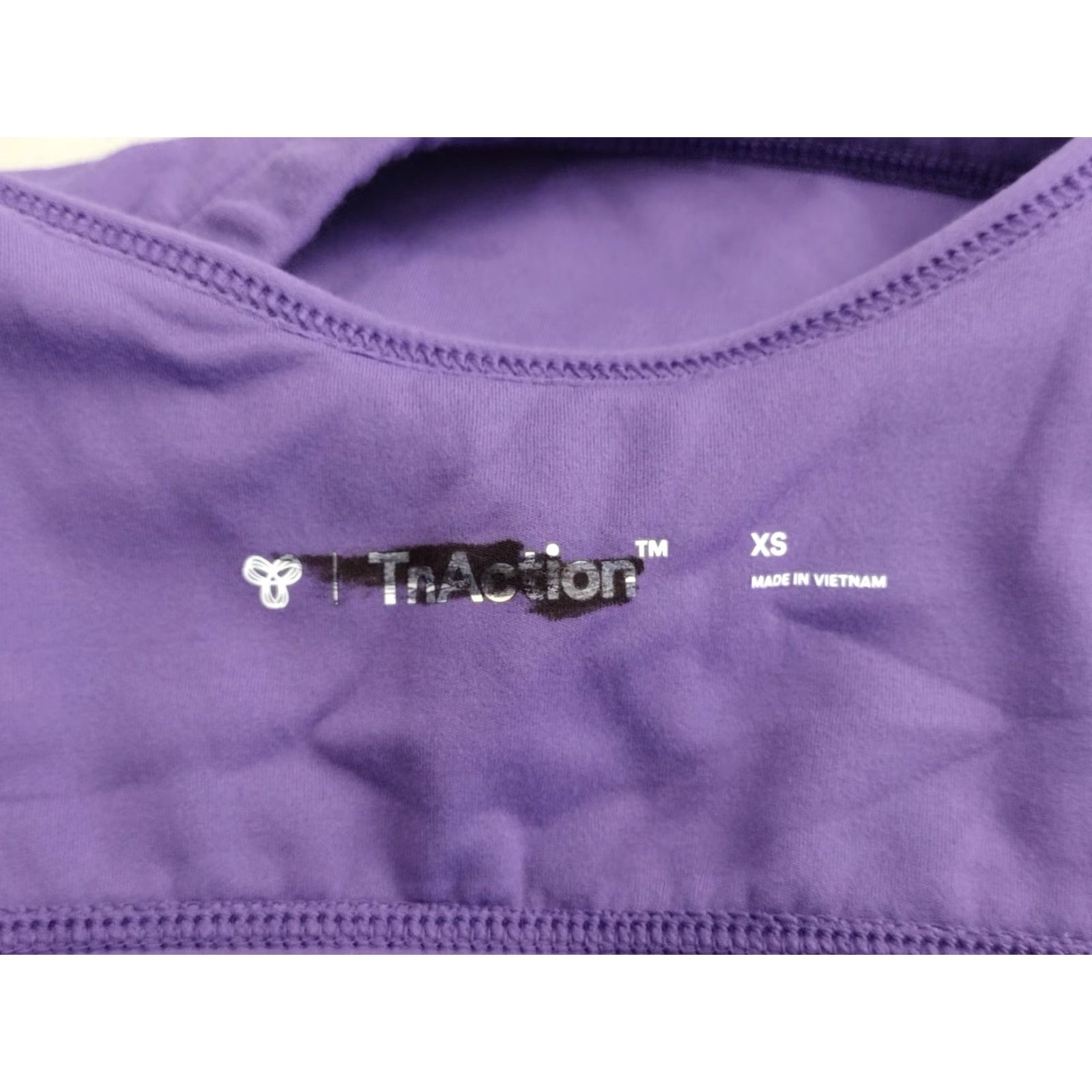 Vintage TnAction Women's XS Purple Mini Sports Bra Sports Purple XS Women's Size ONE SIZE - 5 Thumbnail