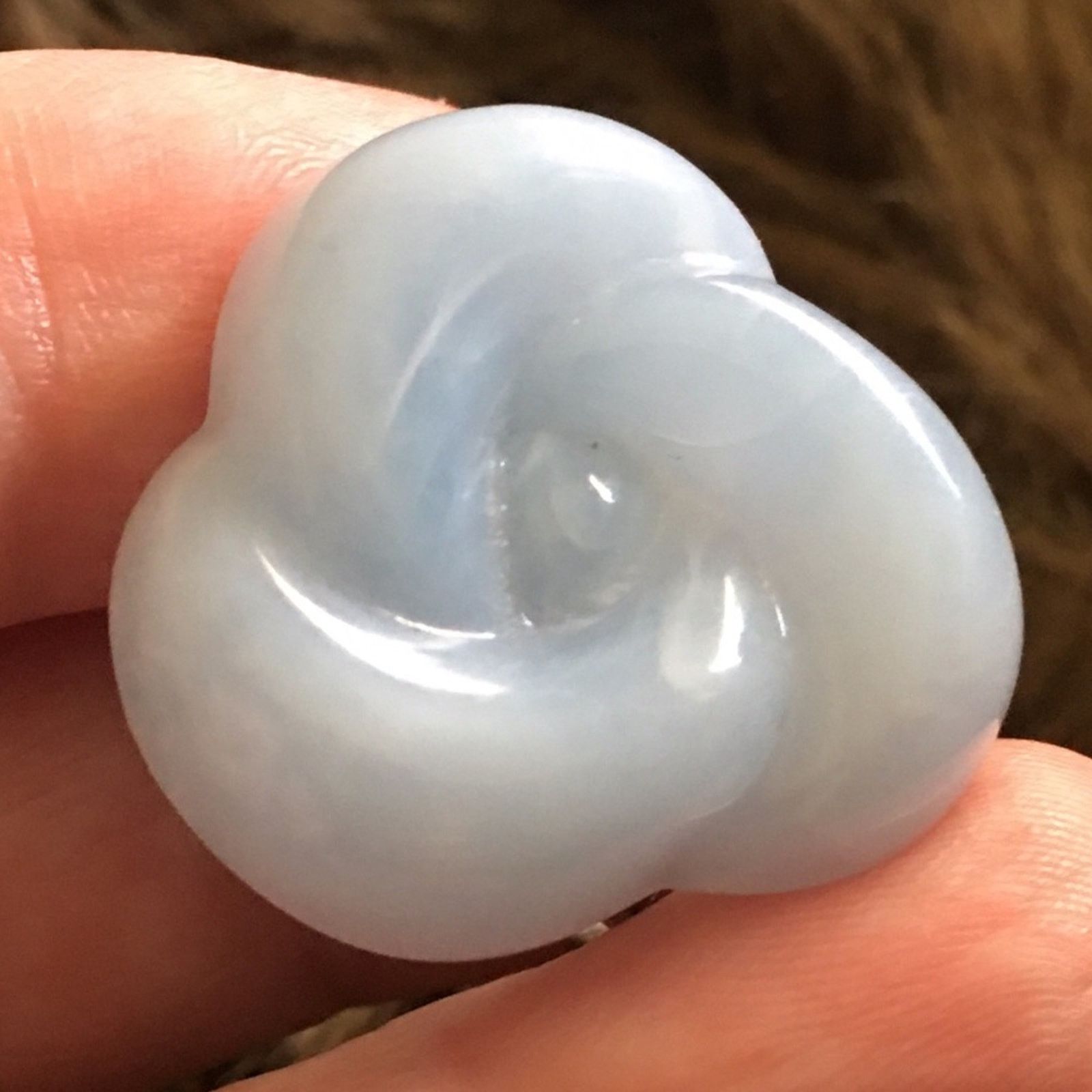 Vintage Vintage 70s light blue plastic swirl clip earrings Size ONE SIZE - 2 Thumbnail