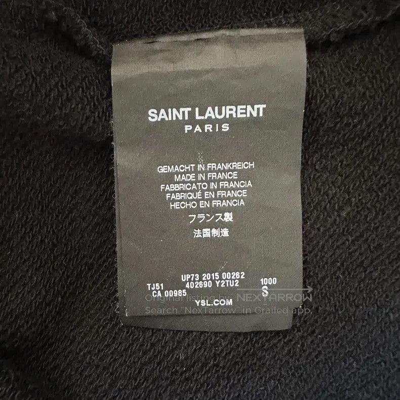 Saint Laurent Paris Saint Laurent Paris Sweatshirt Size US S / EU 44-46 / 1 - 3 Thumbnail