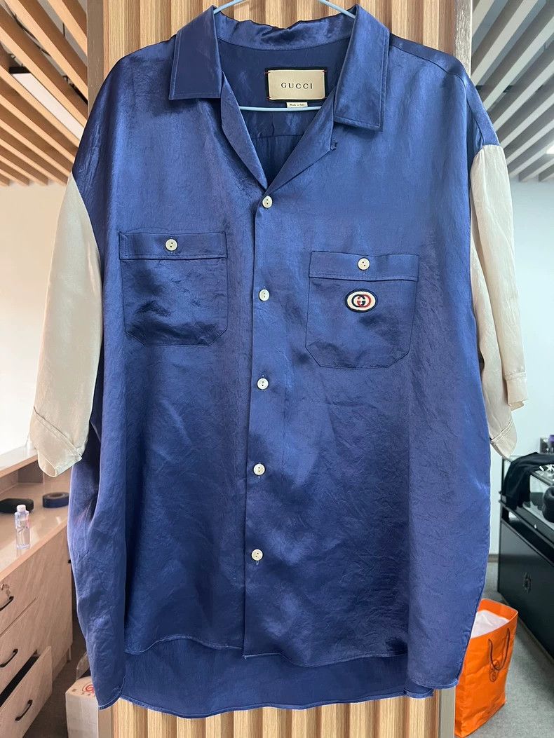 Gucci Gucci Mulberry silk short sleeves 2504-Nextarrow Size US L / EU 52-54 / 3 - 1 Thumbnail
