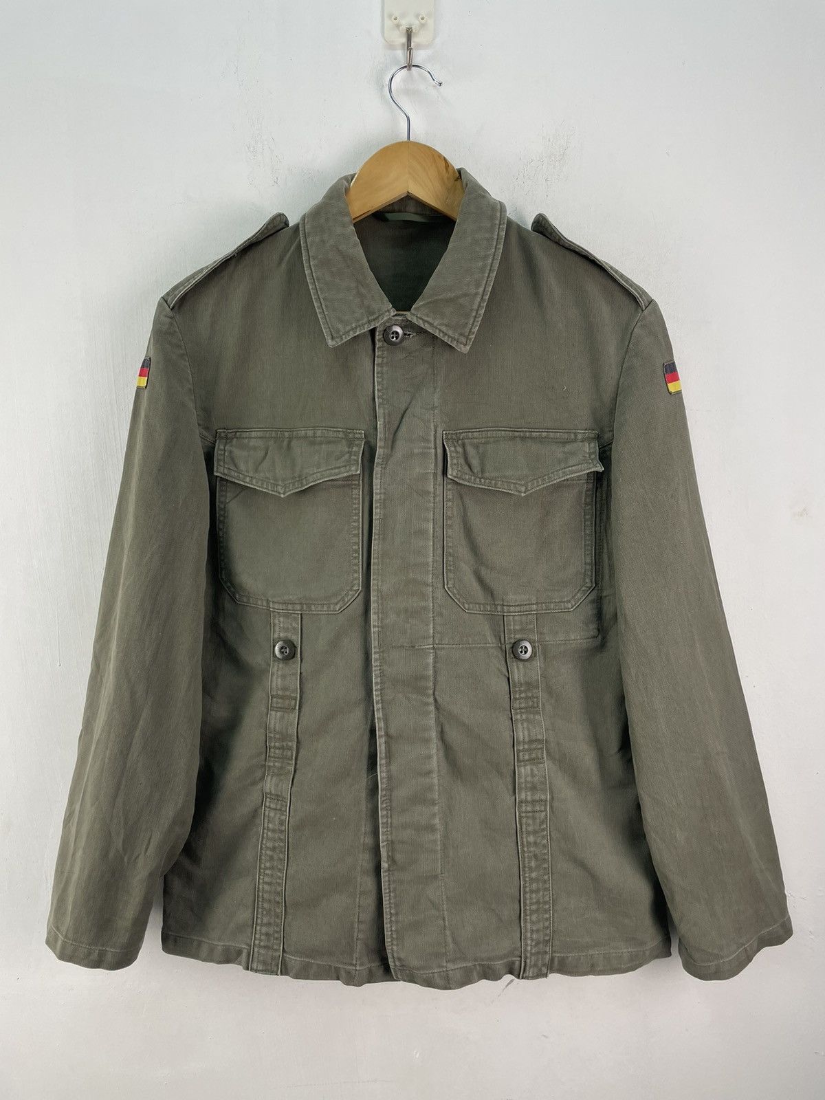 Vintage 80s Germany Army Field Jacket Coat HBT Military