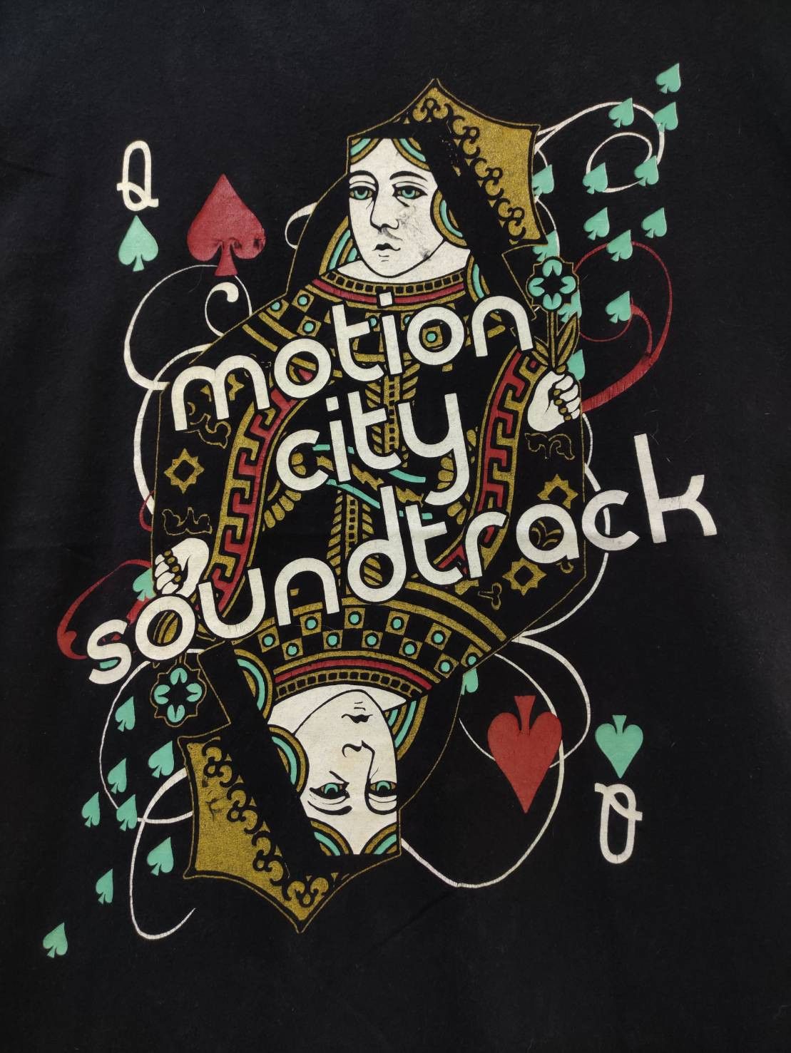 Band Tees Vtg 00's Motion City Soundtrack " Queen Q " T-Shirt Size US XL / EU 56 / 4 - 3 Thumbnail