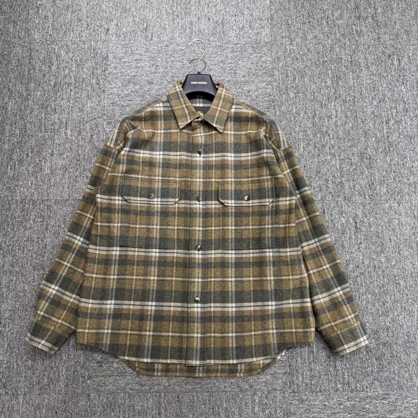Loro Piana Loro Piana Plaid Wool Shirt Size M Size US M / EU 48-50 / 2 - 1 Thumbnail