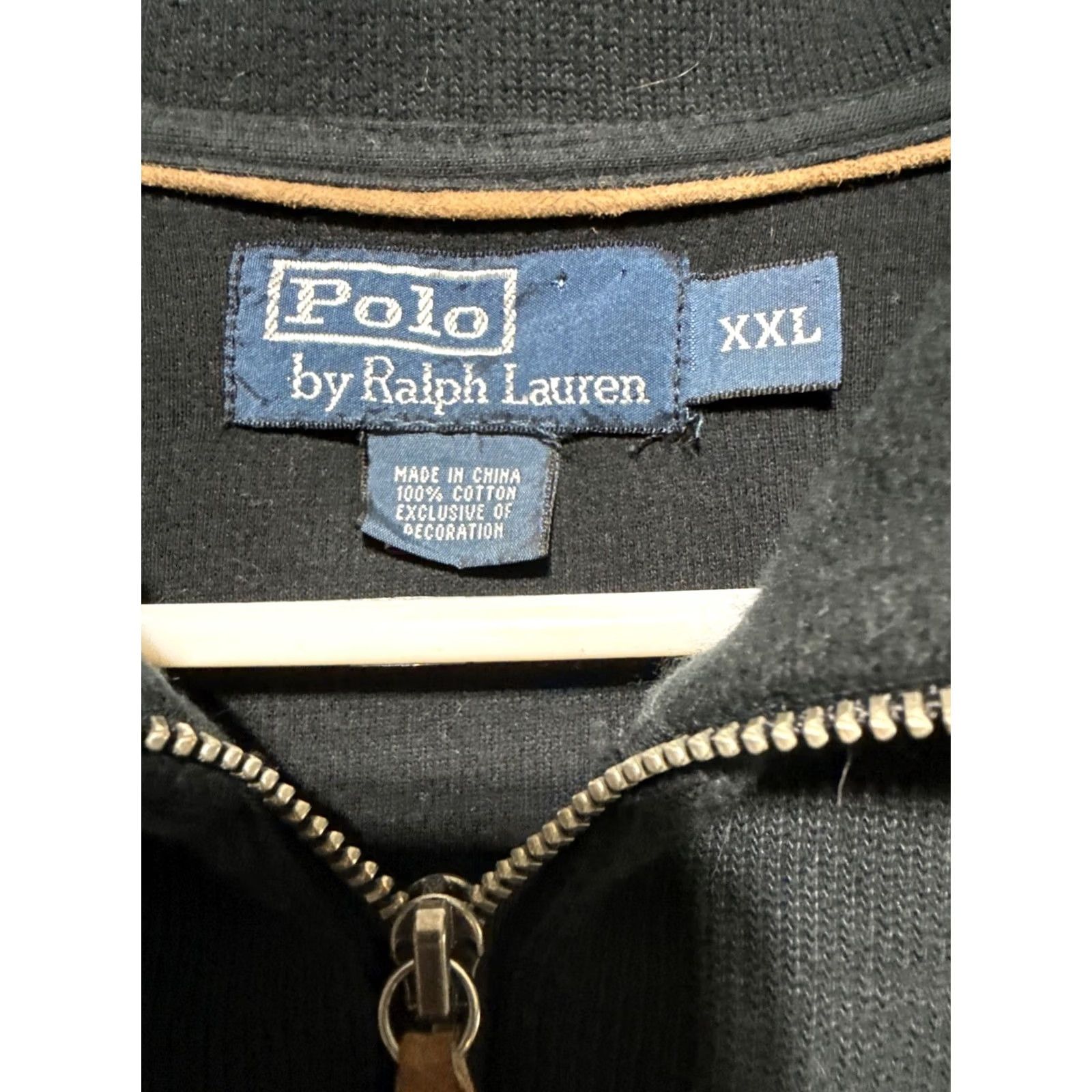Polo Ralph Lauren Polo Ralph Lauren Sweater 2XL Black 1/4 Zip Knit Cotton Polo Ralph Lauren Mens Pullover Mock Neck Casual Logo Zipper Long Sleeve Regular Fit Size US XXL / EU 58 / 5 - 4 Thumbnail