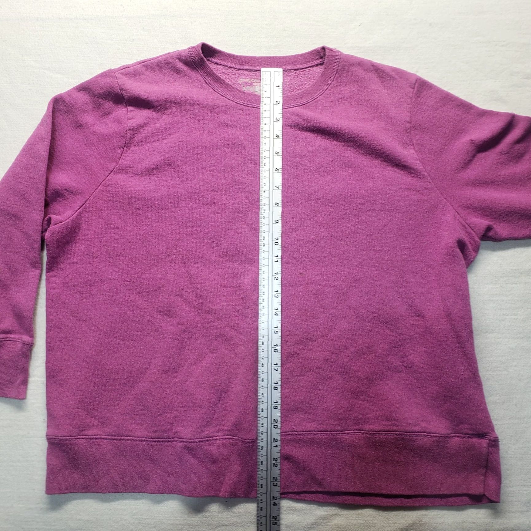 Vintage Just My Size Plus Size Sweater Pullover Solid Purple 1X Womens Classic Chunky-Knit Long Sleeve Crew Neck Size XL / US 12-14 / IT 48-50 - 6 Thumbnail