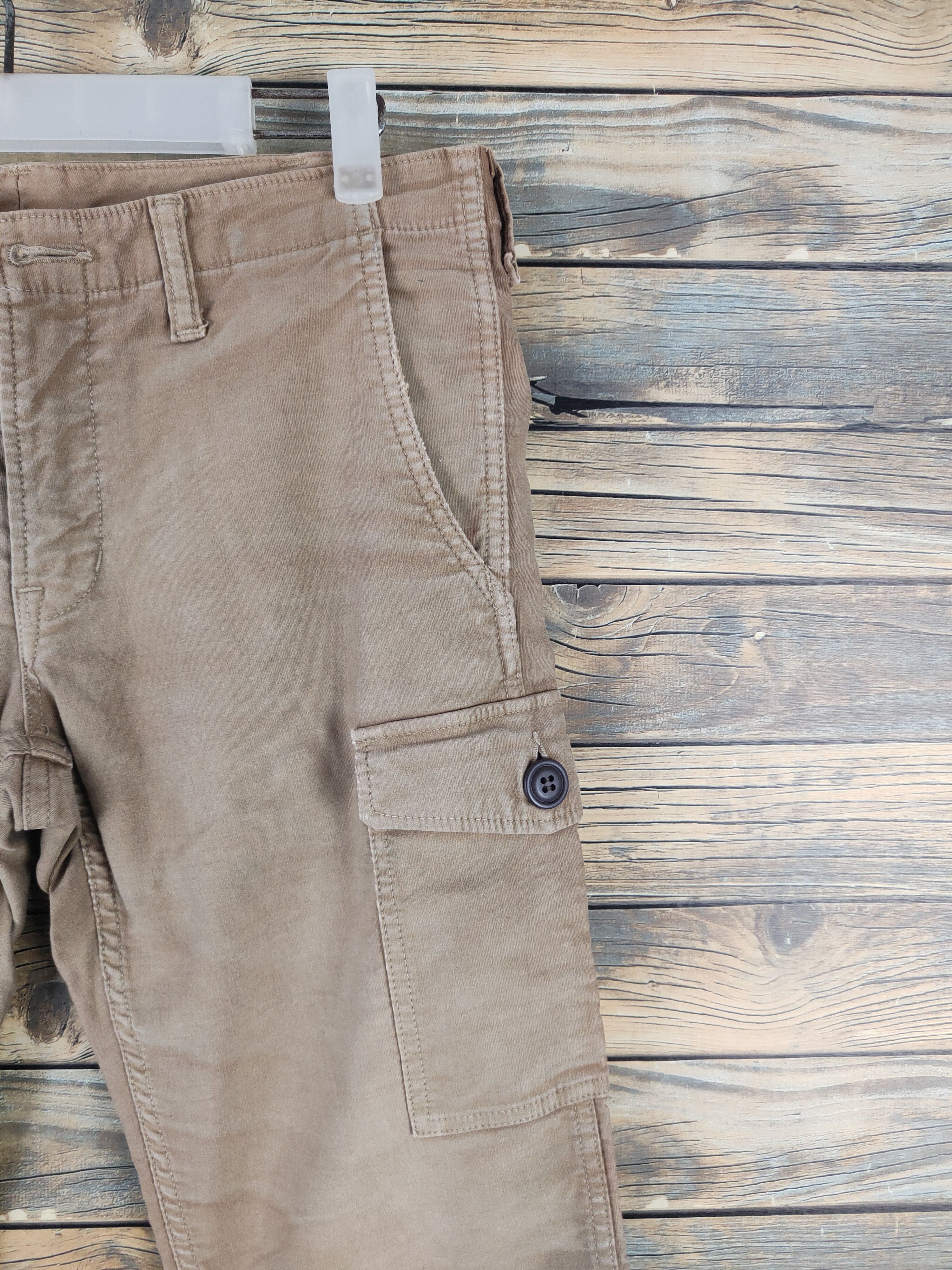 HOLLYWOOD RANCH MARKET DL HR Market Beige Multipocket Cargo Pants #46-263T Size US 30 / EU 46 - 5 Thumbnail