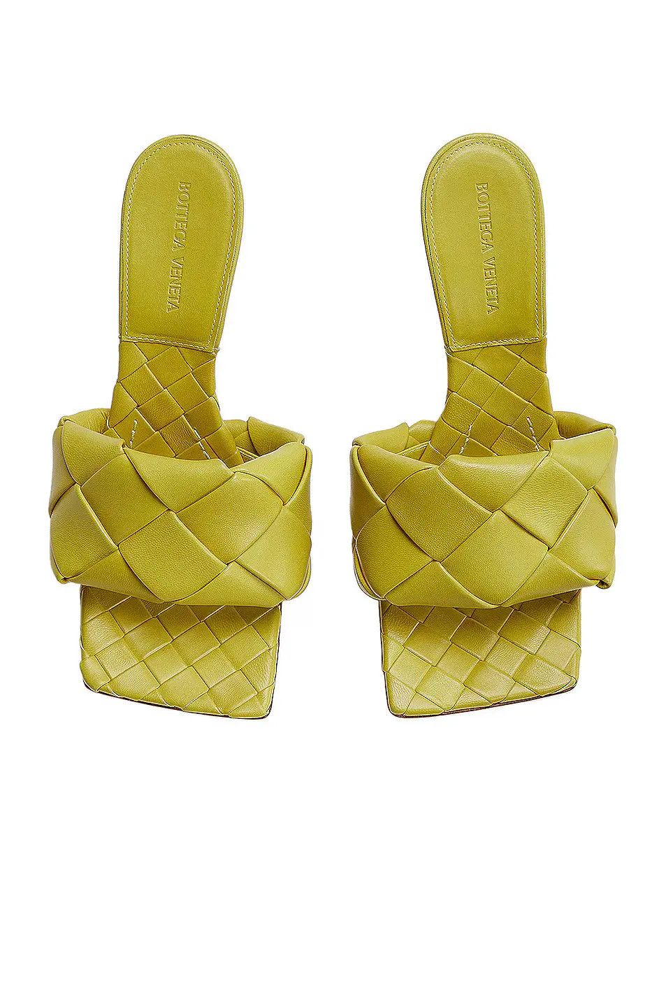 Bottega Veneta o1n1vont0126 Lido Sandals in Acid Green Size US 9.5 / IT 39.5 - 2 Thumbnail