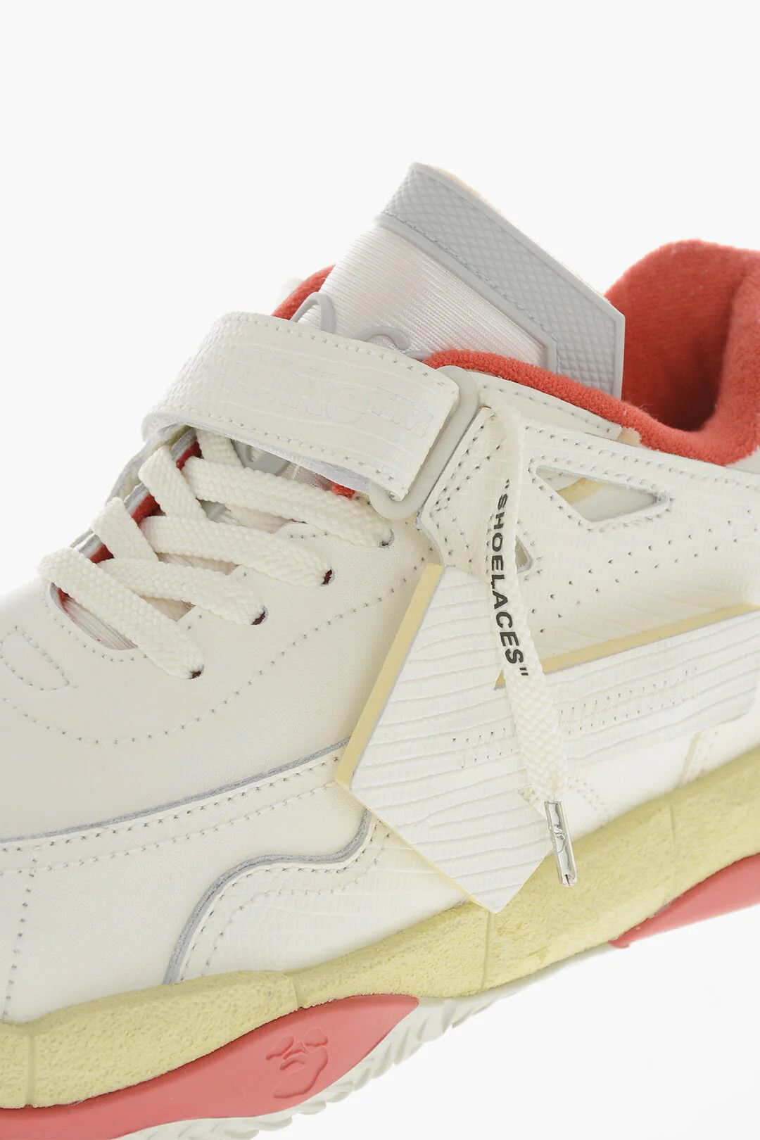 Off-White og1mm0426 Leather & Cotton Low-Top Sneakers in White Size US 9 / IT 39 - 4 Thumbnail