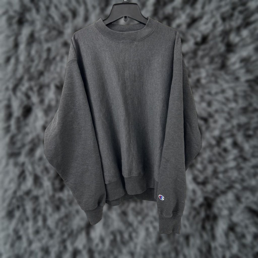 Champion Champion Reverse Weave Crewneck Sweatshirt Mens Large Gray Logo Pullover Sweater Heavyweight Time Theme: 90s Size US L / EU 52-54 / 3 - 1 Thumbnail