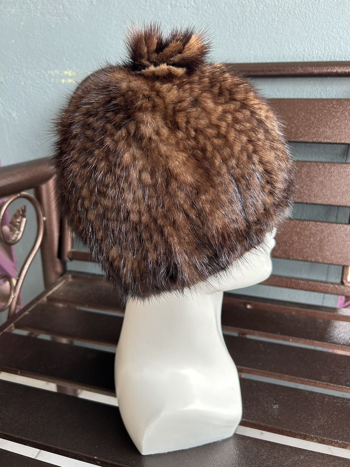 Japanese Brand × Kapital × Vintage Japanese Punk Bondage Style fur Beanie Hats Rare☠️☠️🎌 Size ONE SIZE - 3 Thumbnail