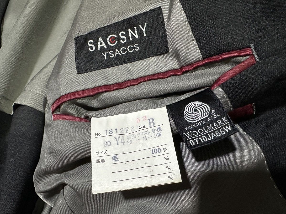 Yohji Yamamoto 🔥Nice Vintage Sacsny Y’Saccs Yohji Yamamoto Blazer Jacket Size US M / EU 48-50 / 2 - 8 Thumbnail