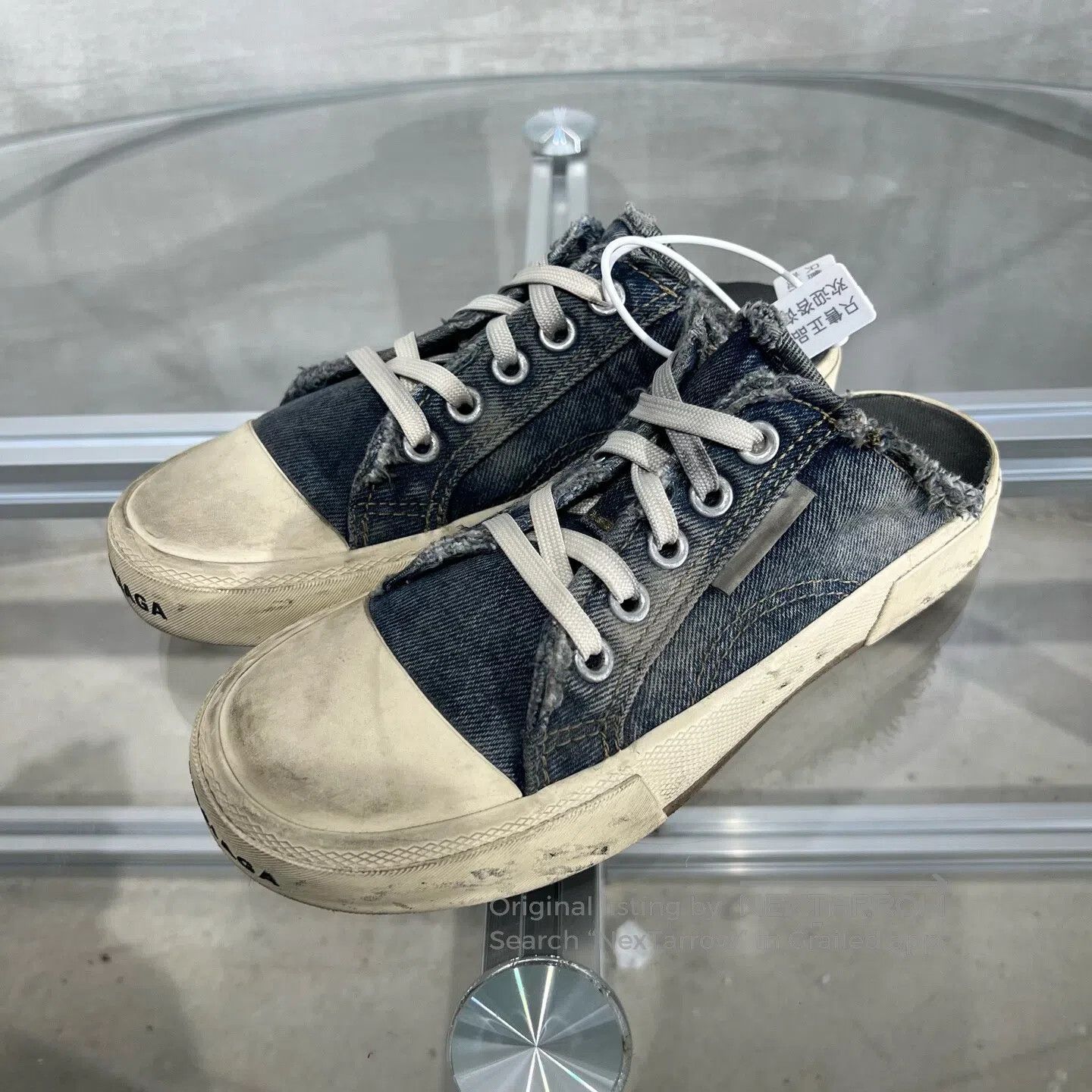 Balenciaga Balenciaga Destroying the denim blue half-trunk Size US 5.5 / IT 35.5 - 1 Thumbnail