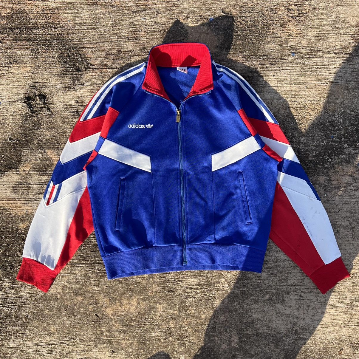 Adidas × Vintage Vintage Adidas Tracktop France 🇫🇷 templet jacket Size US L / EU 52-54 / 3 - 9 Thumbnail
