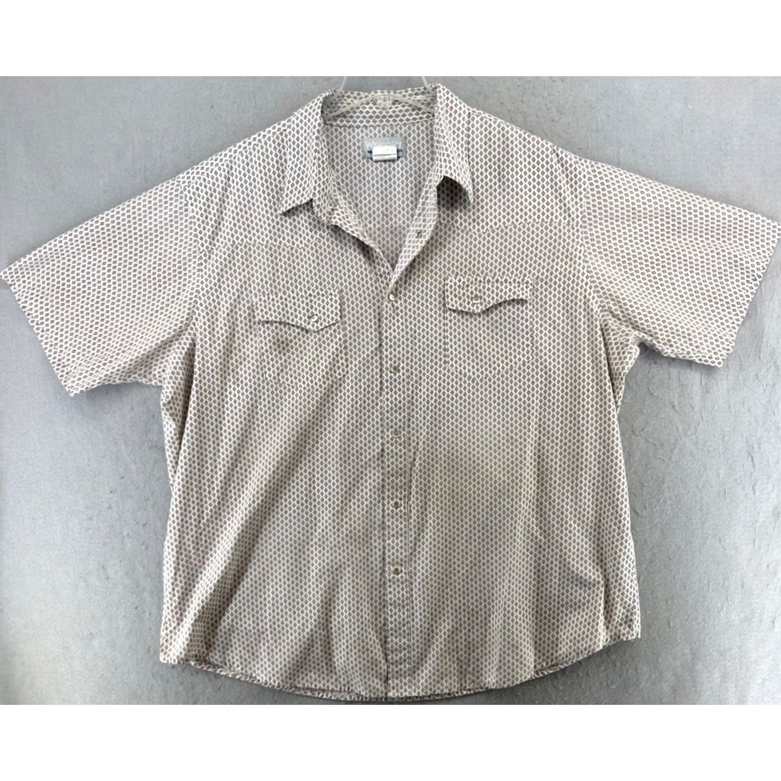 Wrangler Wrangler Wrancher Mens Shirt 2XL White Pearl Snap Cowboy White Pearl Snap Shirt 2XL Mens Wrangler Wrancher Cowboy Size US XXL / EU 58 / 5 - 2 Thumbnail