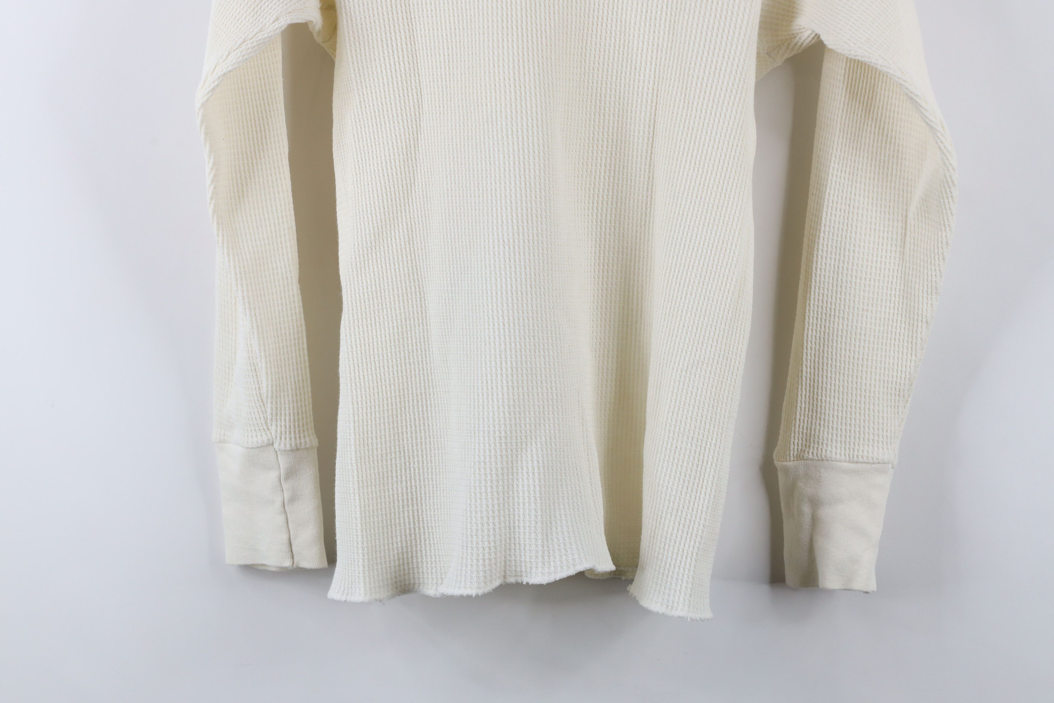Hanes × Vintage Vintage 70s Hanes Waffle Knit Long Sleeve T-Shirt USA Size US M / EU 48-50 / 2 - 8 Thumbnail