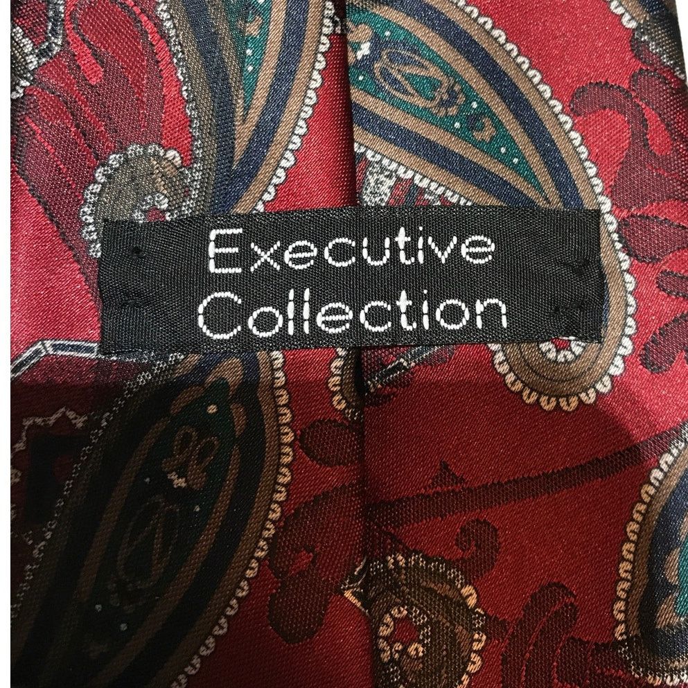 Other Executive Collection Paisley Classic Wide Men Necktie Size ONE SIZE - 4 Thumbnail