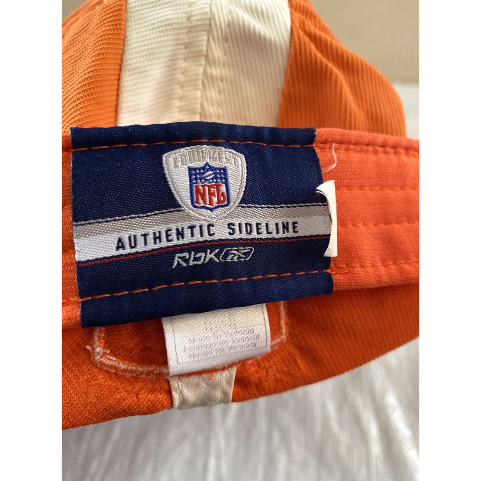 Reebok Reebok Broncos Baseball Cap Hat - Fitted L/XL - Solid Washed Orange - Men - Canvas Casual Ball Cap Size ONE SIZE - 6 Thumbnail