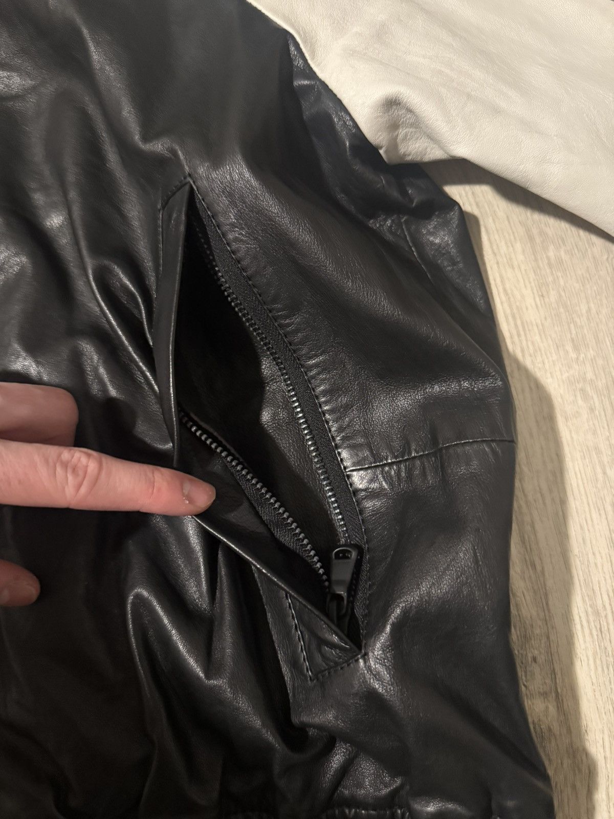 J.Lindeberg j. lindeberg mens lex leather track jacket Medium Lamb Size US M / EU 48-50 / 2 - 6 Thumbnail