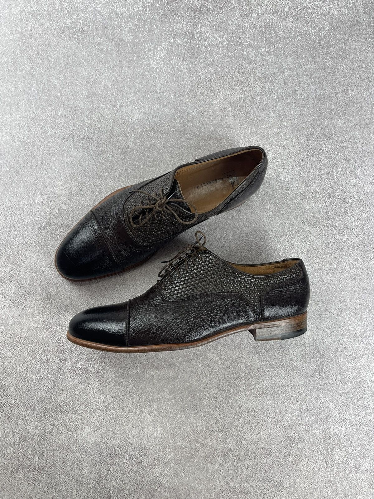 Moreschi Moreschi Leather Brown Derby Classic Shoes Size US 10 / EU 43 - 7 Thumbnail