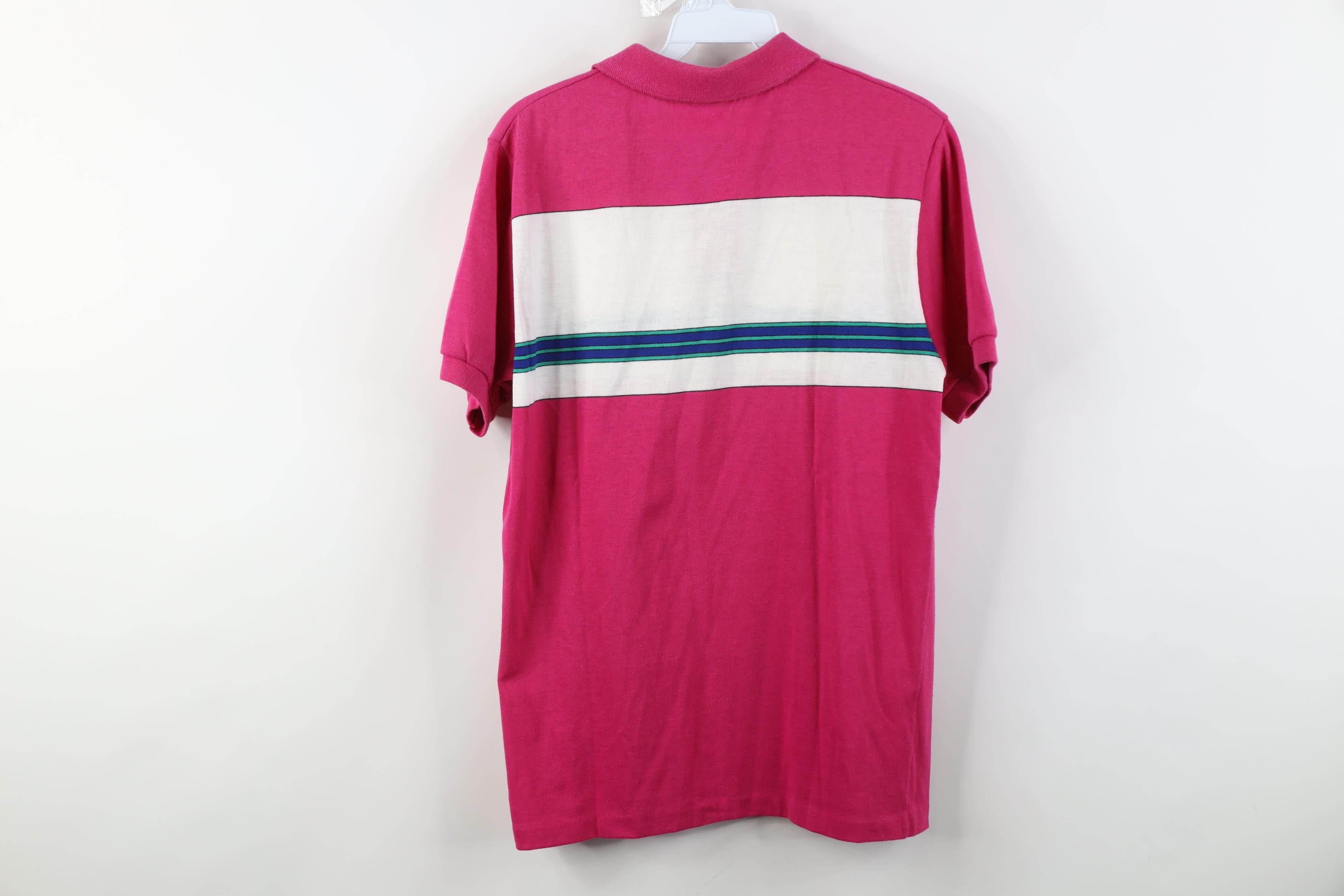 Vintage Vintage 80s 90s Streetwear Striped Knit Golf Polo Shirt USA Size US M / EU 48-50 / 2 - 12 Thumbnail