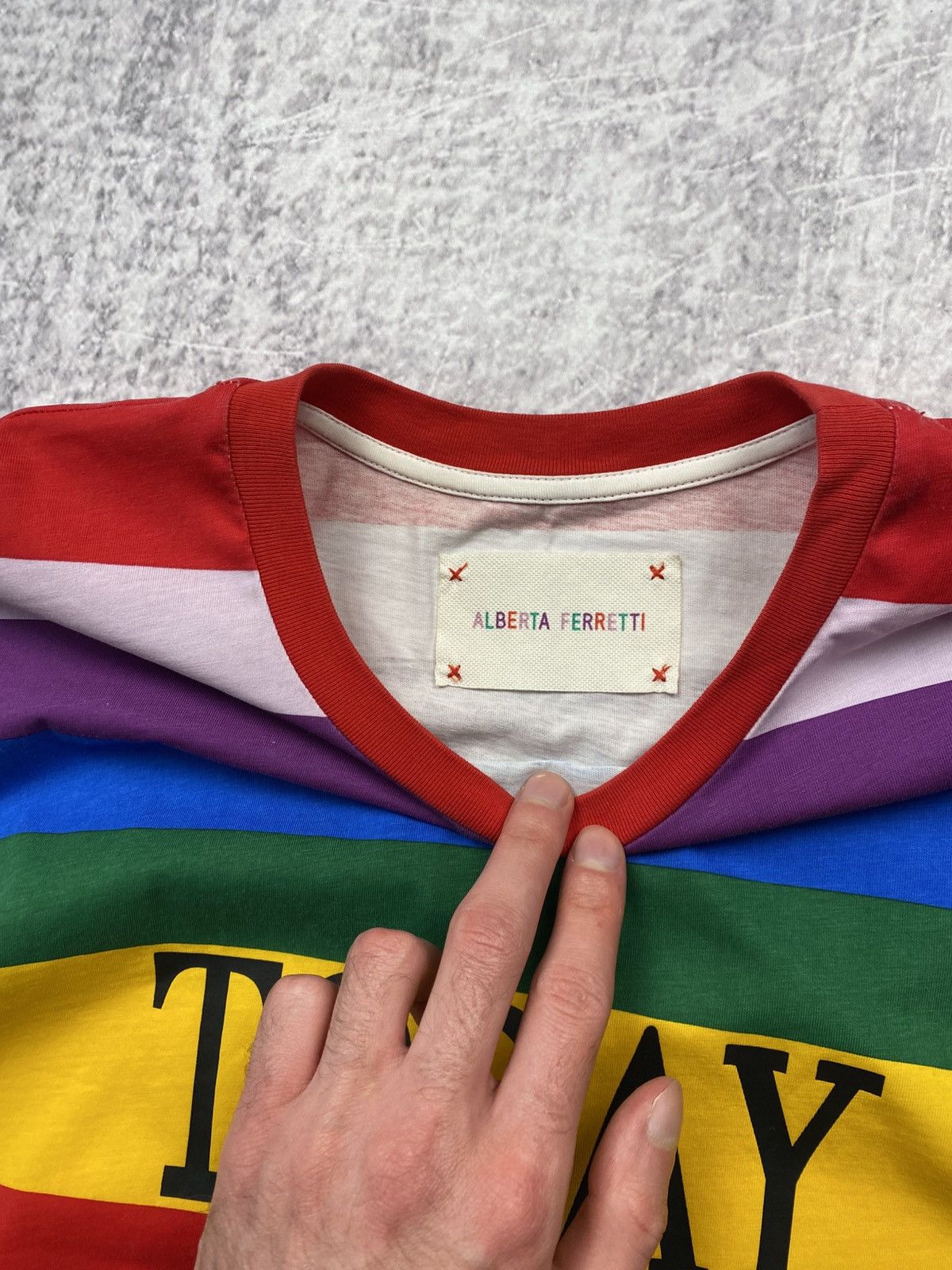 Alberta Ferretti Alberta Ferretti Today rainbow t-shirt Size US S / EU 44-46 / 1 - 3 Thumbnail