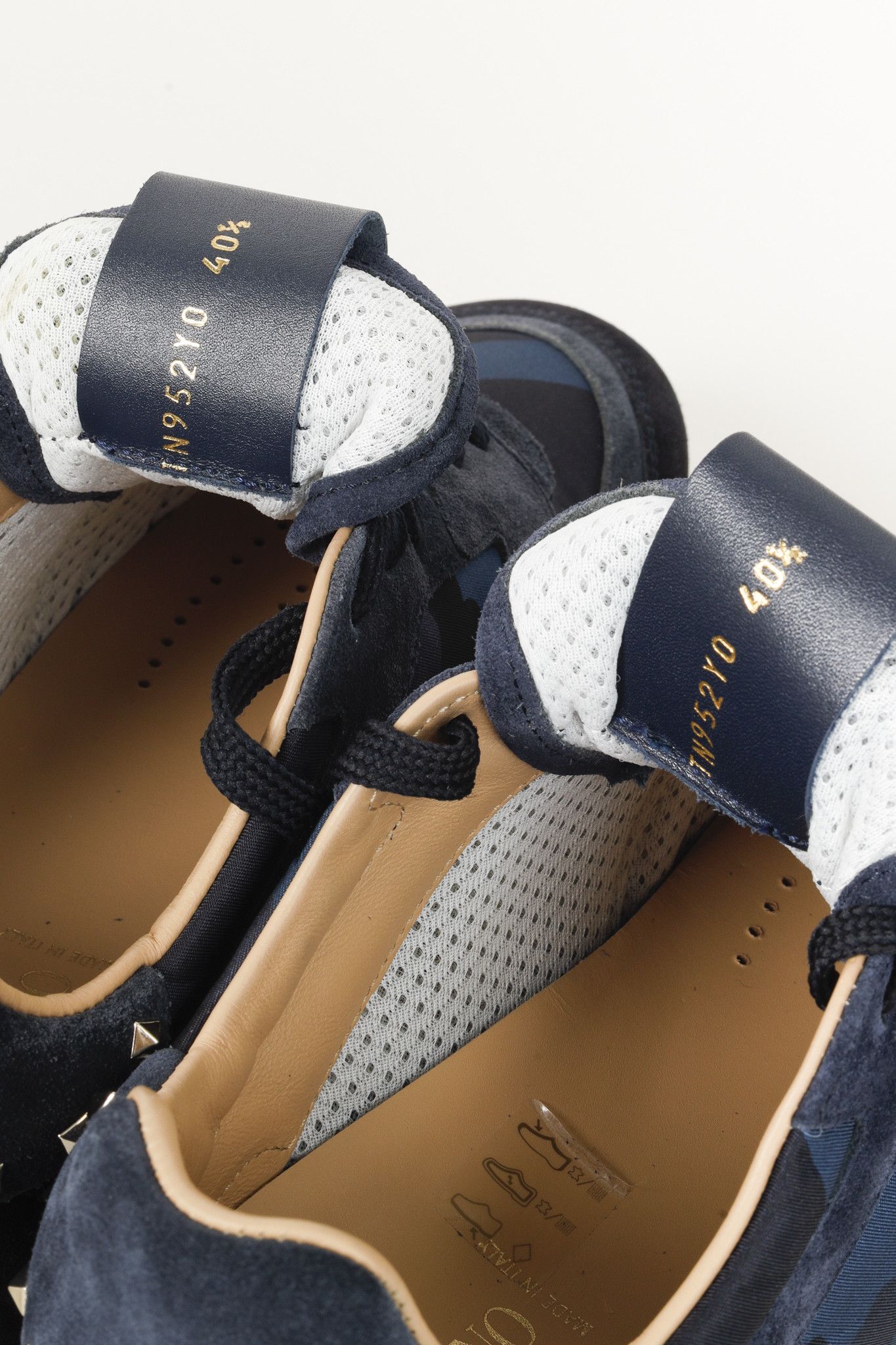 Valentino Valentino Garavani TN952Y0 Rockstud Soul Navy Camo sneakers Size US 10 / IT 40 - 12 Thumbnail