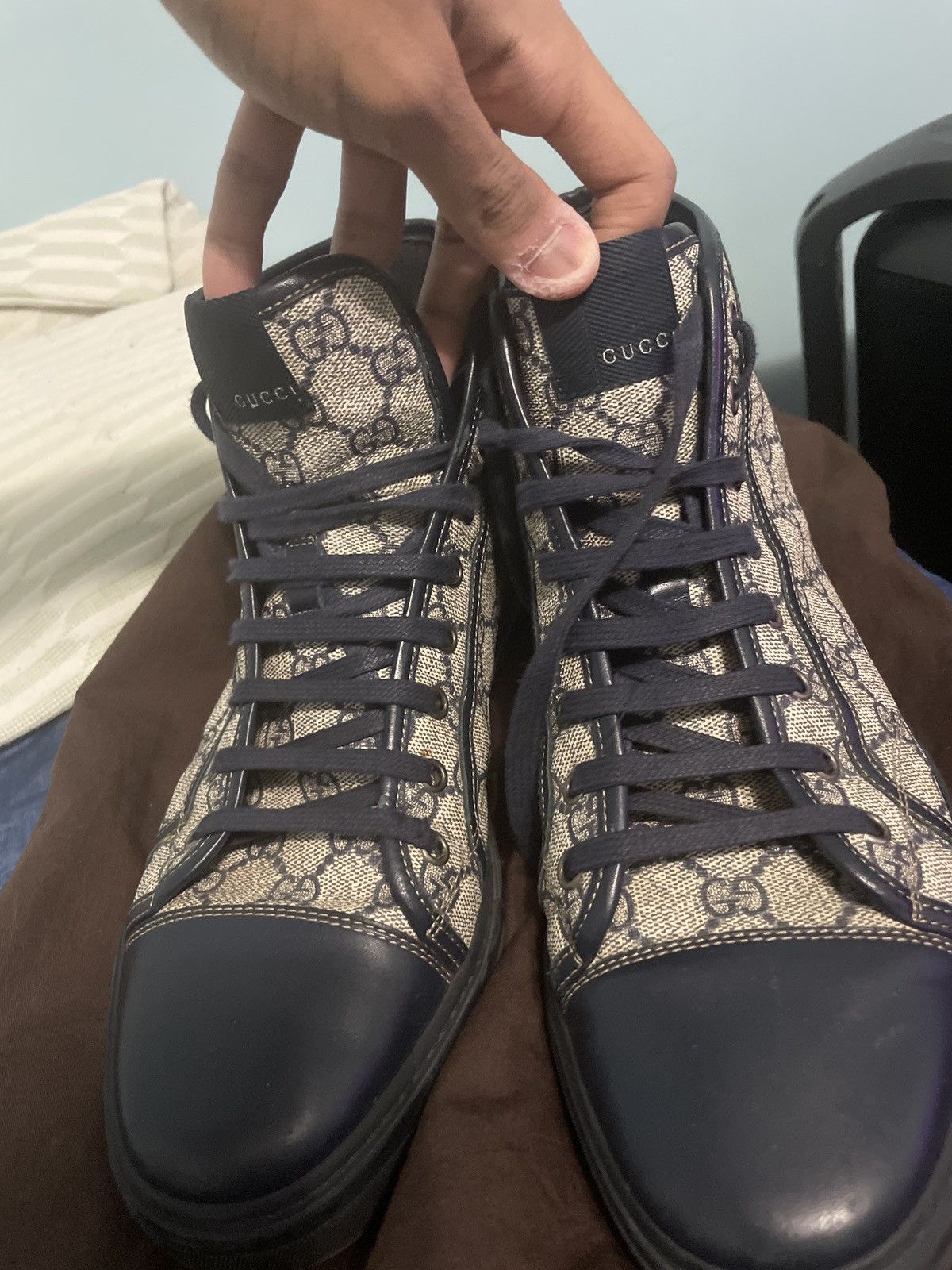 Gucci Gucci Brooklyn California High Top Leather Shoes Size US 9.5 / EU 42-43 - 1 Thumbnail
